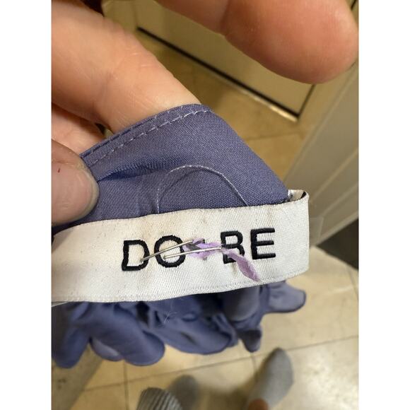 Do + Be Smocked Ruffle Dress Dusty Periwinkle Purple Pleated Layered Mini - Smal - Picture 5 of 6